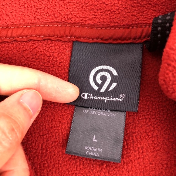 Champion Men's Fleece Sweater Zipper Pockets Warm - Picture 7 of 7